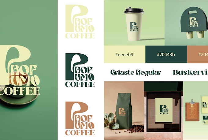 create a luxury coffee brand identity and packaging design